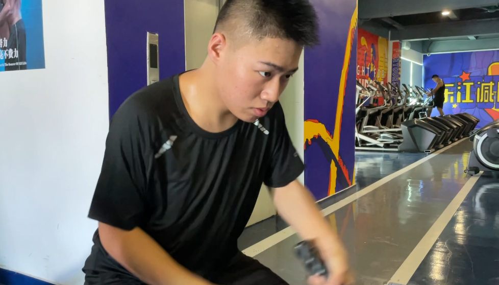 減肥訓練中的我