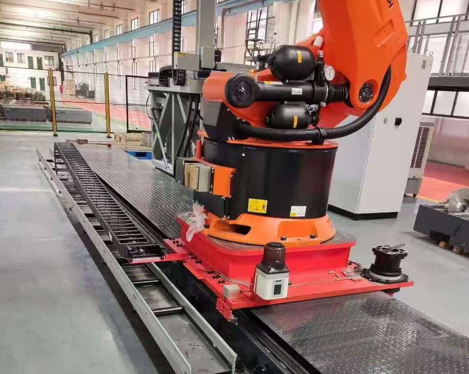 可踩踏全封閉大負載機器人行走軌道